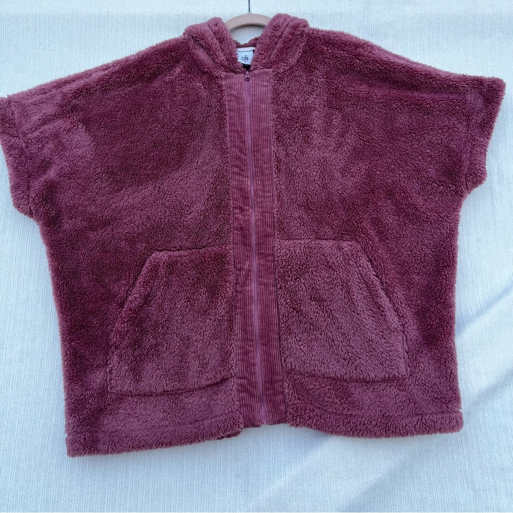 CAbi women’s Hooded Cape in Rich Burgundy size M